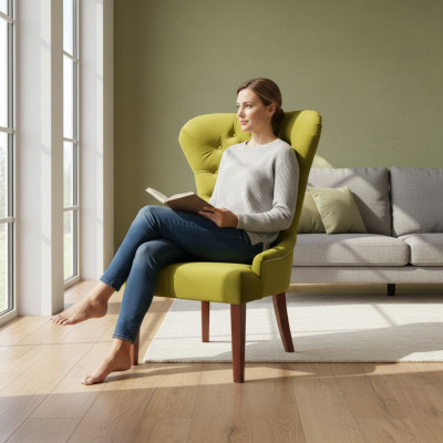 Kinnekräich Stiiler Fauteuil Hotel Ariichtung Polster Sëtzer 4er Set