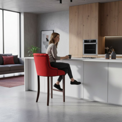 Barhocker Barstull Samett Stoff Design Barstullen Bar Hocker 8er Set Comptoir Stullen