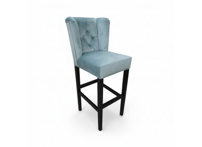 Chesterfield Barstull Barhocker Sëtz Stull Hocker Bar Tresen Design Stoff