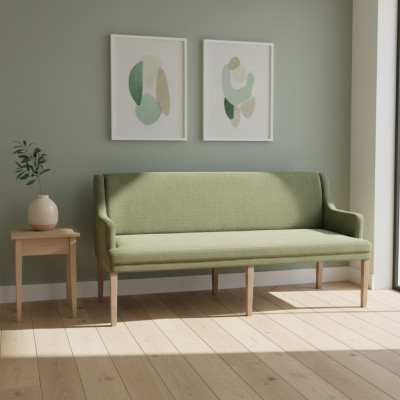 Bank Textil Sëtz Bänken Chesterfield Restauratioun Stoff Buttek Sofa Lieder