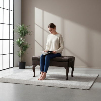 Hocker Chaiselounge Fousshocker Bäistellhocker Ottomane Sëtzbank Chesterfield