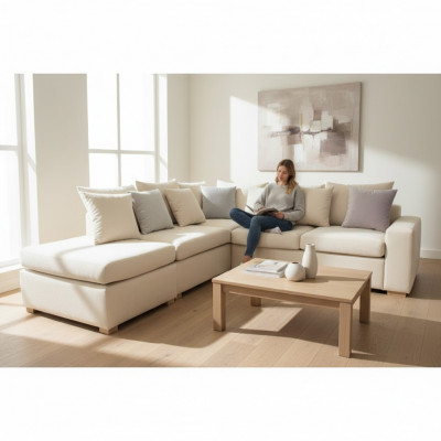 Eckcanapé Chesterfield Polster Canapé Polster Sëtzer Eck Canapéë Nei Samt Eckgarnitur