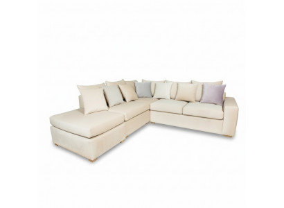 Eckcanapé Chesterfield Polster Canapé Polster Sëtzer Eck Canapéë Nei Samt Eckgarnitur