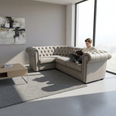 Chesterfield Ecksofa Polstersofa Eckgrupp Polster Sëtzer Eck Sofas