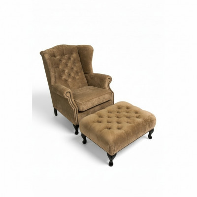 Hocker Erbäistellbank Foussocker Bäistellhocker Ottomane Sitzbank Chesterfield