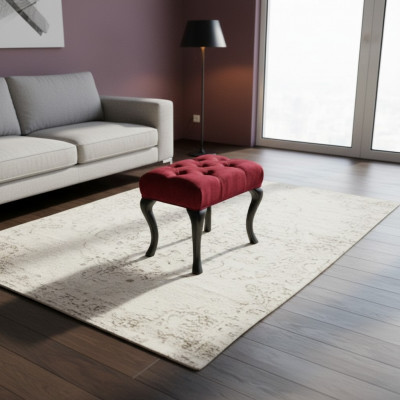 Hocker Roma Designer Luxus Hocker Polstersëtz Textil Relax Niewesofa Nei