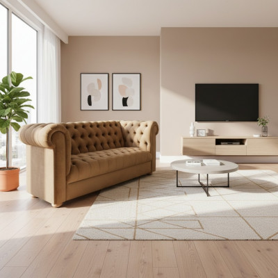 Drësëtzeger Couch Polster Chesterfield Sofa Design Lieder Sofasen Couchen