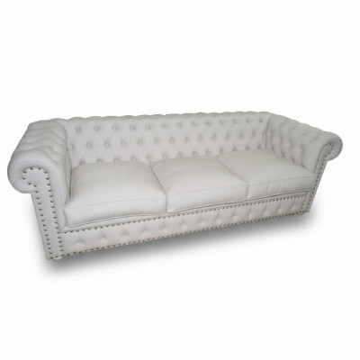 Chesterfield Dräisëtzer Couche Polster Sofa Design Lieder Sofas Couchen 3 Sëtzer