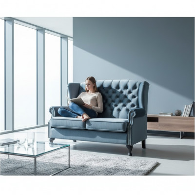 Canapé 2 Plazen Chesterfield Gepolstert Design Luxus Sofa Canapéen Ouerfauteuil