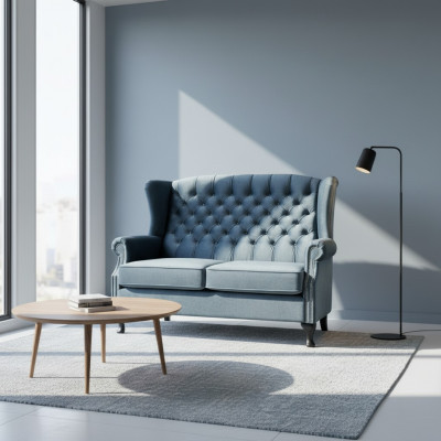 Canapé 2 Plazen Chesterfield Gepolstert Design Luxus Sofa Canapéen Ouerfauteuil