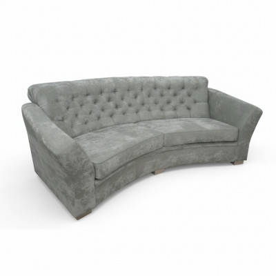 Dräisëtzer Hallef Ronn Couch Chesterfield Polstersofa Couchen Beige