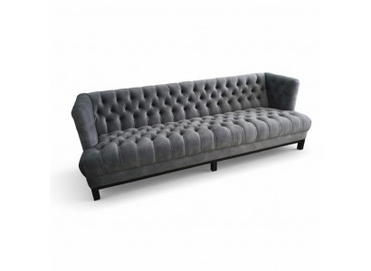 Klassesch Design Canapé Polster Sofa Dräisitzege Stoff Canapéen 3 Sëtzer Sofae
