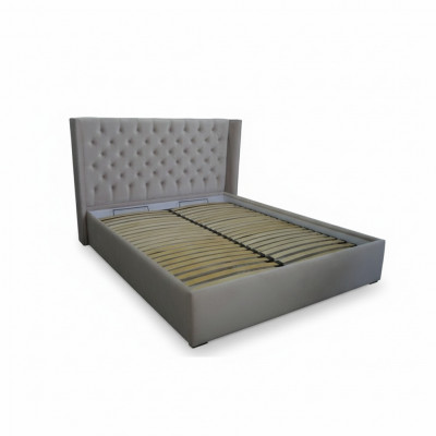 Chesterfield Bett Polster Duebel Hotel Deko Better Schlofzëmmer 180x200cm