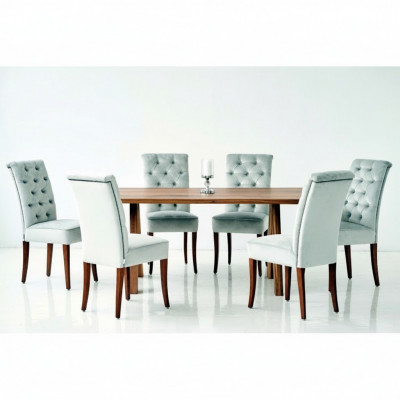 Design Iesszëmmer Dësch 4 Chesterfield Lehnstill Iesszëmmer 5tlg. Garnitur