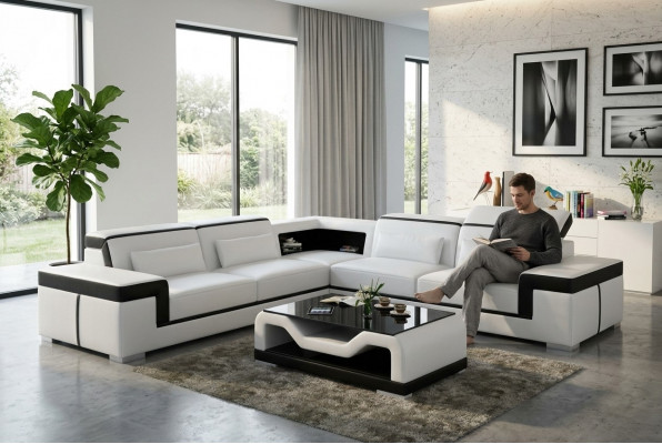 Canapé Eckcanapé Canapé Couchage Canapé Canapéen Ledersofa Eckgarnitur Eckgarnituren Eckcanapé