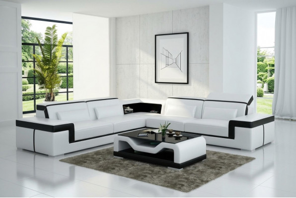 Canapé Eckcanapé Canapé Couchage Canapé Canapéen Ledersofa Eckgarnitur Eckgarnituren Eckcanapé