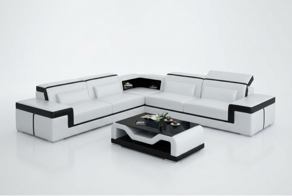 Canapé Eckcanapé Canapé Couchage Canapé Canapéen Ledersofa Eckgarnitur Eckgarnituren Eckcanapé