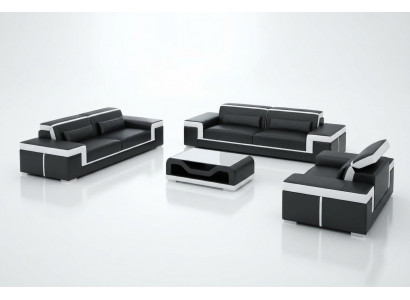 Sofagarnitur Moderne Wunnzëmmer Couch Sofa Sëtz Garnitur 3+2+1 Komplett Set Nei