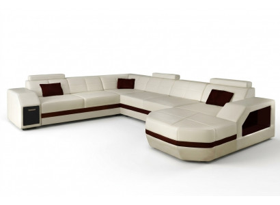 Wunnlandschaft Liederstull Couch Ecksofa Eck Garnitur Design Modern Sofa mat USB