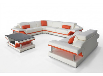 Ecksofa Sofa Eckgarnitur Couchtisch Komplett Set Sëtz Polster Eckcouch Couch USB