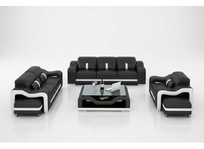 Design Sofagarnitur Couch Polster Canapéen Lieder Modern 3+2 Sëtzer Komplett Set Nei