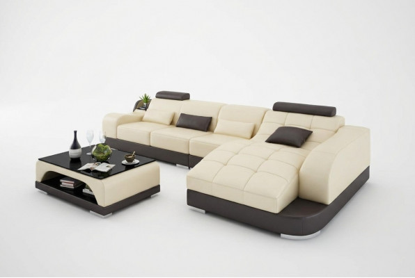 Eckcouch L-Form Designer Sofa Couch Polster Sëtz Garnitur Lieder Wunnlandschaft