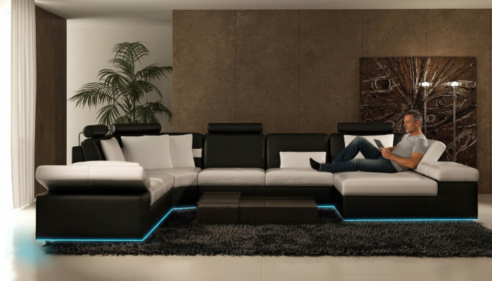 Modern Sëtzberäich Ecksofa Sofa Polstersofa Wunnraum Lieder Sofa