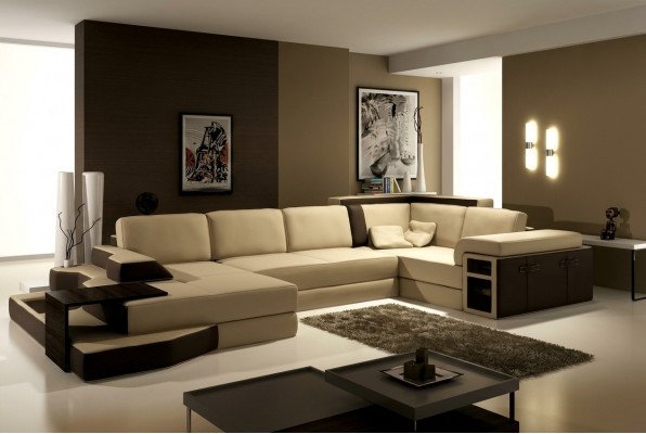 XXL Design Grouss Canapé +USB Eckcanapé Couch Wunnlandschaft U-Form Lieder Textil Eck