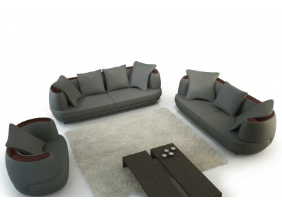 Sofagarnitur mat USB Luxus Designer Canapé Polster 3+2+1 Lieder Sofa Sëtz Gro Nei