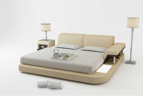 Luxus Multifunktioun Waasserbett Duebel Bett Waasser Better Polster 200x200 + USB