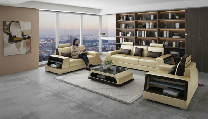 Hervorragend multifunktionellt Designer-Doppebett fir Schlofzëmmer