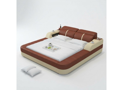 Luxus Waasserbett Duebel Multifunktiouns Bett Polster + USB Waasser Better 180x200