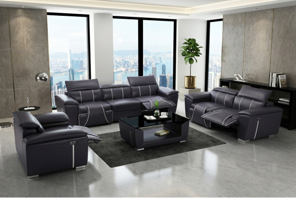 Multifunktiounscouch Relax Sofagarnitur Polstersofa 3+2+2 Sëtz Couchen Sëtz