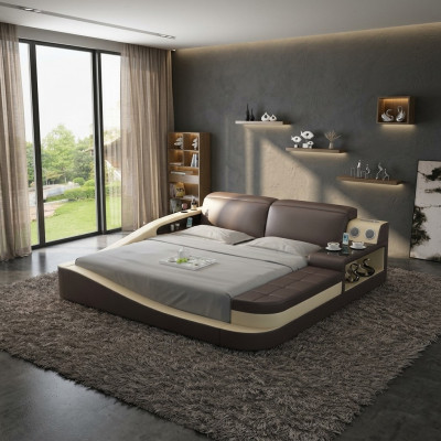 Multifunktiouns-Bett Bluetooth Boxen Luxus Design Lieder-Bedden Hotel Duebel Nei
