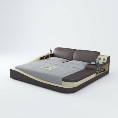 Multifunktiouns-Bett Bluetooth Boxen Luxus Design Lieder-Bedden Hotel Duebel Nei