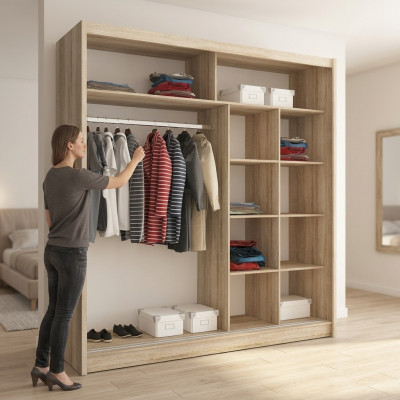 Méizweck Regaler Schaf Regal Späicherbekleedschaf 200cm