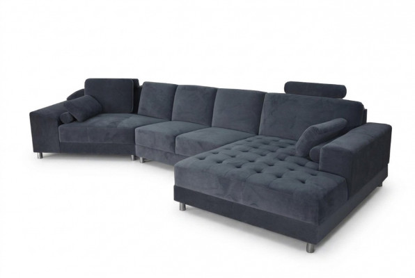 Modern Textil Sofa Eckcouch Polster Wunnzëmmer L-Form Wunnlandschaft USB Ecksofa