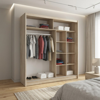 Multi-Funktioun Regal Schaf Dekor Regal Späicheren Kleederschaf 200cm
