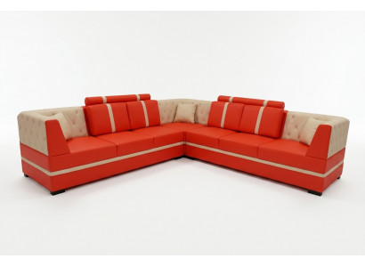 Ecksofa mat USB Polster Eck Wunnzëmmer Landschaft Designer Couchen Textil Neijoer