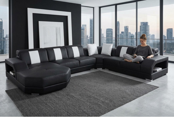 Entdeckt zeitlos Eleganz Eis modern U-förmegt Sofa Modern Design