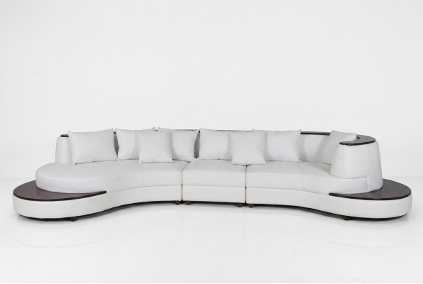 Luxus Eck-Lieder-Garnitur XXL grousst Polstersofa mat USB U-Form Eck Landschaft.