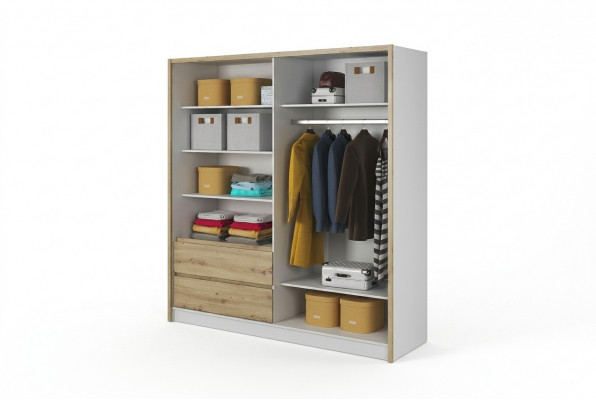 Multi-Notz Schaf Stockage Regal Gaderobeschaf