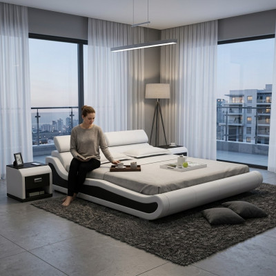 Waasserbett Hotel Duebelbett Better Mat USB Komplett Liederbett Polsterbett Waasser
