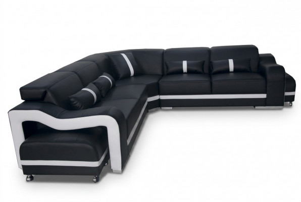 Liederdivan Canapé Wunnlandschaft Garnitur Design Modern Eckdivan L-Form +USB Nei