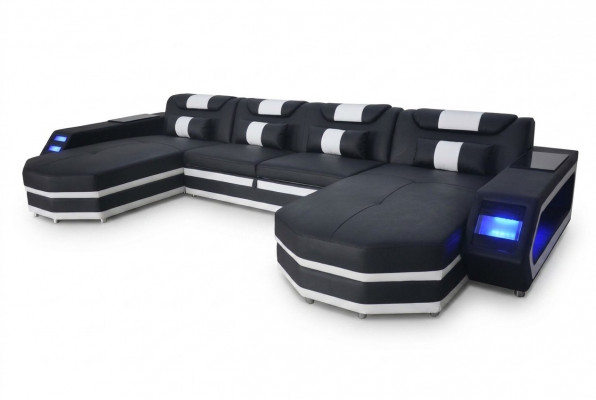 Design Lieder Polster Sëtz Ecke mat USB Lieder Polster Landschaft Zëmmer Wunn Canapé.