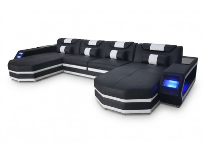 Design Lieder Polster Sëtz Ecke mat USB Lieder Polster Landschaft Zëmmer Wunn Canapé.