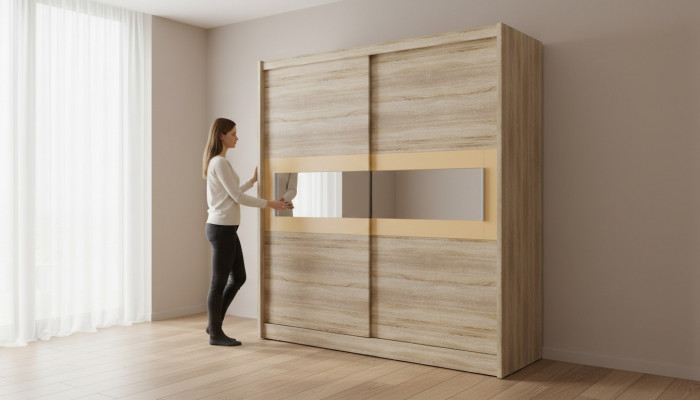 Design Kleederschaf Schieb Schief Schiefschief Holz Schief Schiefschief Dieren