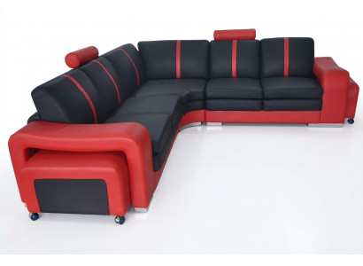 Design Eckcouch mat USB Polstersitz Landschafts Garnitur Modern Miwwelen Sofas Nei