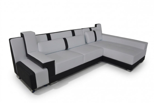 Ecksofa + USB Couch Polster Ecke Sëtz Garnitur Wohnlandschaft LED L Form A1118C
