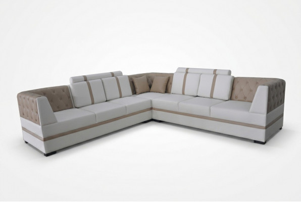 Ledercouch Couch Wunnlandschaft Eck Garnitur Design Modern Sofa USB L Form A1128